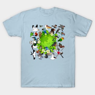 Birdorable Earth Day Birds T-Shirt